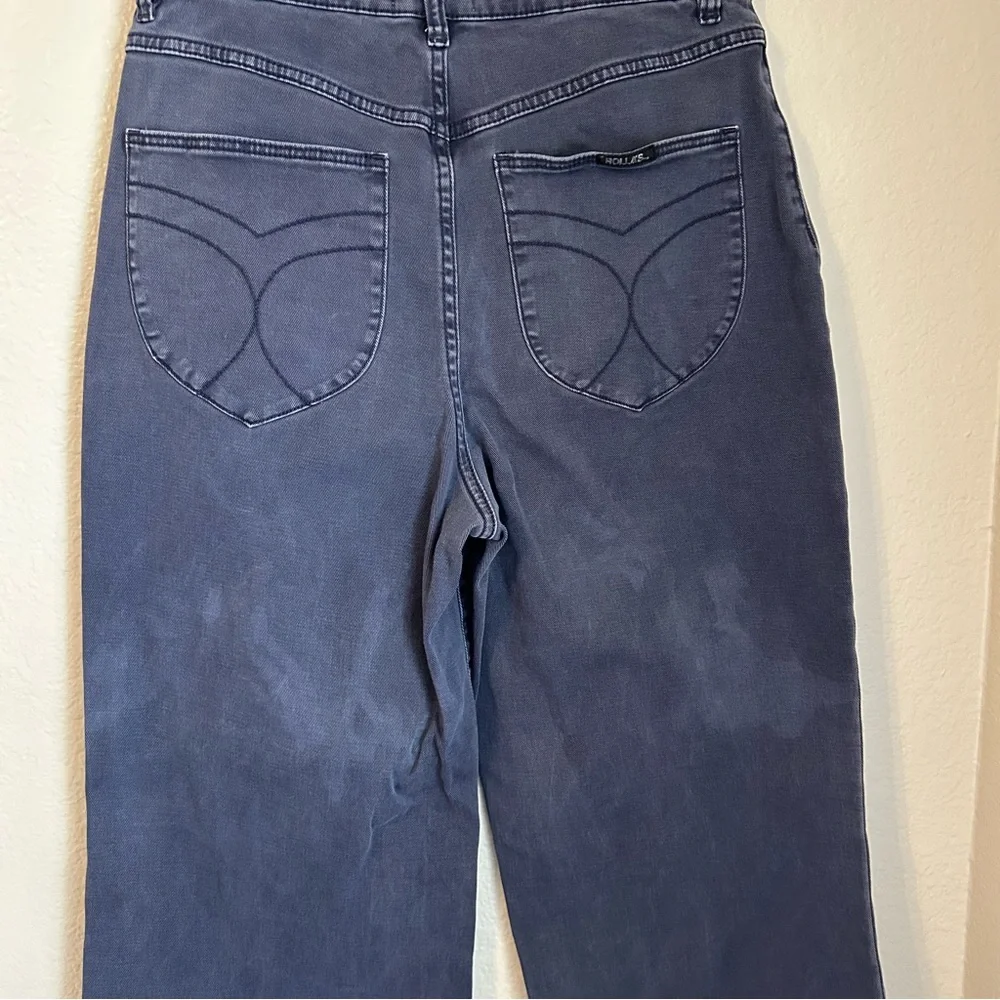 Rolla’s Sailor High Rise Wide Leg Ankle Length Jeans W/Patch Front Pockets, 31 - Picture 8 of 14